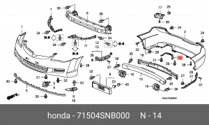 Деталь 71504SNB000 HONDA