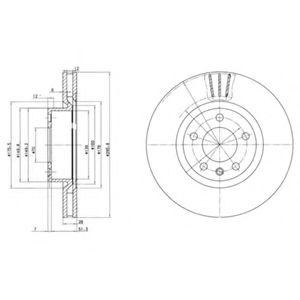 Тормозной диск BG2742 DELPHI