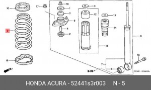 Деталь 52441S3R003 HONDA