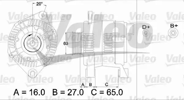 Генератор 436338 VALEO PHC