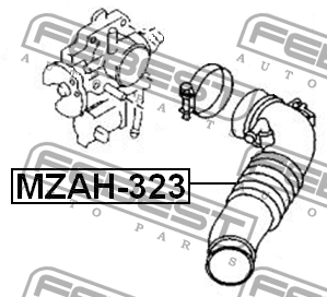 Патрубок подачи воздуха в ДВС MZAH-323 FEBEST