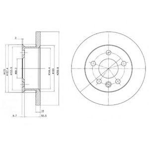 Тормозной диск BG2716 DELPHI