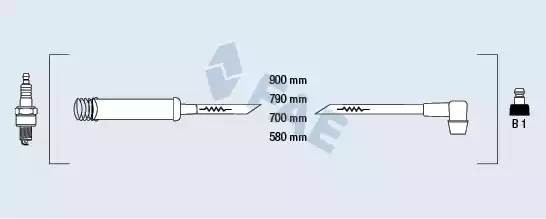Ккомплект проводов зажигания 85960 FAE