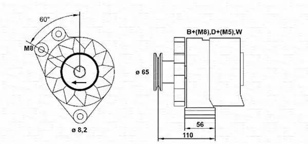 Генератор 943356673010 MAGNETI MARELLI