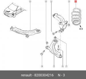 Деталь 8200304216 RENAULT