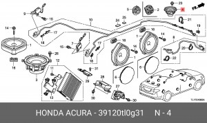 Деталь 39120TL0G31 HONDA