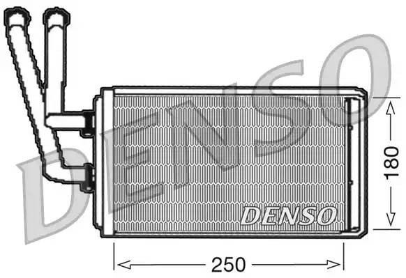 Теплообменник, отопление салона DRR09100 DENSO