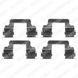 Комплектующие, колодки дискового тормоза LX0383 DELPHI