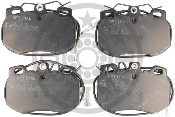 Комплект тормозных колодок, диско 9766 OPTIMAL