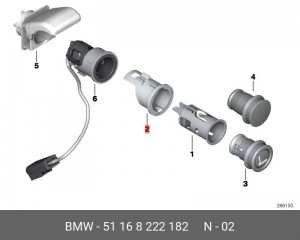 Кольцо 51 16 8 222 182 BMW