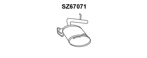 Глушитель выхлопных газов конечный SZ67071 VENEPORTE