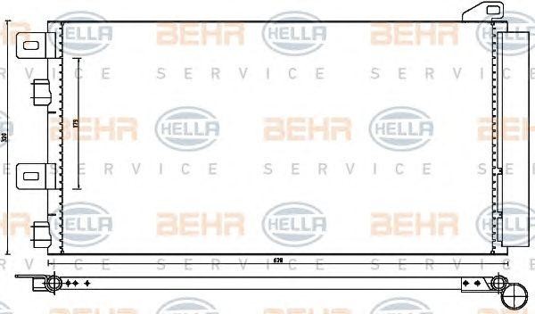 Конденсатор, кондиционер 8FC 351 300-641 HELLA