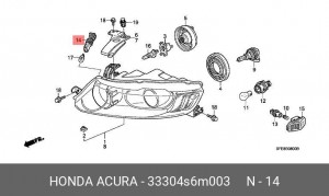 Деталь 33304S6M003 HONDA