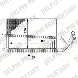 Испаритель, кондиционер TSP0525175 DELPHI
