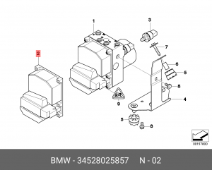 Комплект прибора управления 34 52 8 025 857 BMW