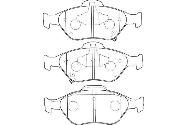 Комплект тормозных колодок, диско BP-9109 KAVO PARTS