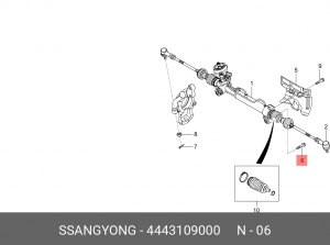 Болт подвески 4443109000 SSANG YONG