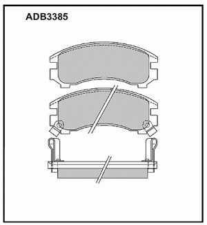 Колодки тормозные дисковые ADB3385 ALLIED NIPPON