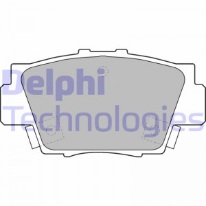 Комплект тормозных колодок, диско LP1102 DELPHI