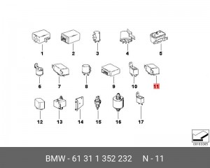Реле 61 31 1 352 232 BMW
