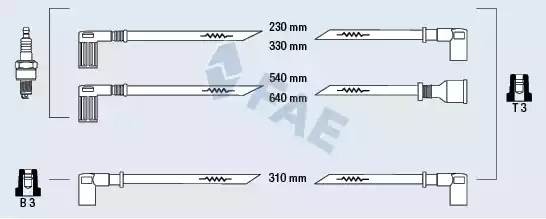 Ккомплект проводов зажигания 85270 FAE