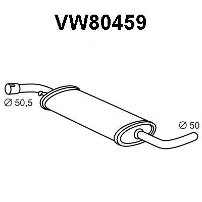 Предглушитель выхлопных газов VW80459 VENEPORTE