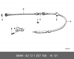 Тросик спидометра 62 12 1 357 768 BMW