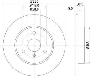 Тормозной диск MDC1423 MINTEX