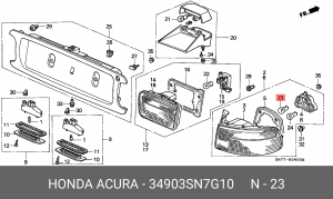 Лампа 34903SN7G10 HONDA
