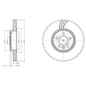 Тормозной диск BG3784 DELPHI