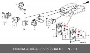 Лампа 35850SDAL01 HONDA