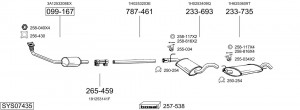 Средний глушитель выхлопных газов 285337 BOSAL