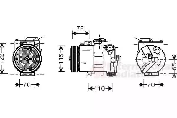 Компрессор, кондиционер 5800K240 VAN WEZEL
