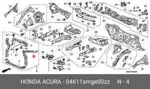 Деталь 04611SMGE00ZZ HONDA