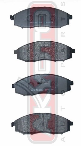 Колодки тормозные дисковые AKD-7Z026 AKYOTO