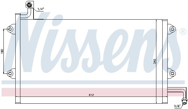 Конденсатор, кондиционер 94164 NISSENS