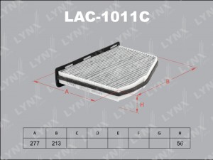Фильтр салона LAC-1011C LYNXAUTO