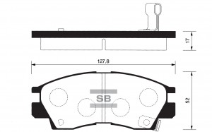 Колодки тормозные дисковые SP1046F SANGSIN