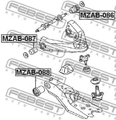 Сайлентблок MZAB-086 FEBEST