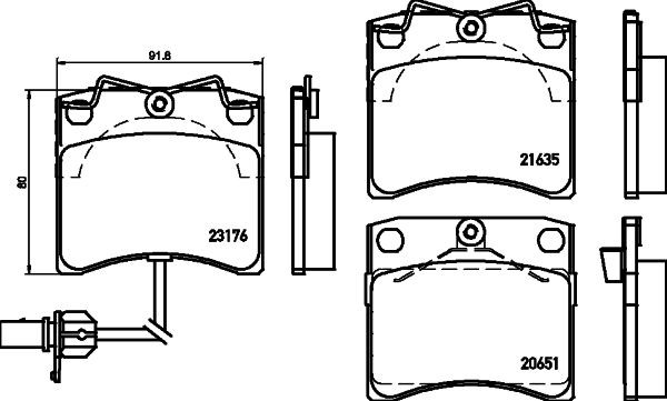 Конденсатор, кондиционер 8FC 351 035-041 HELLA