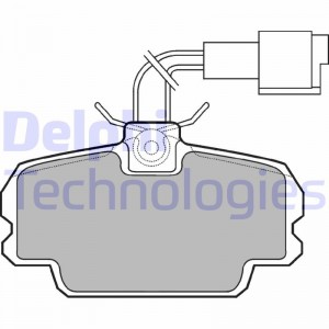 Комплект тормозных колодок, диско LP592 DELPHI