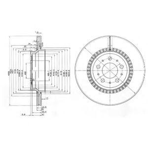 Тормозной диск BG3782 DELPHI