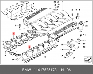 Клапан регулирование давление наддува 11 61 7 525 178 BMW