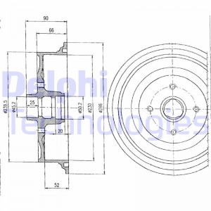 Тормозной барабан BF182 DELPHI