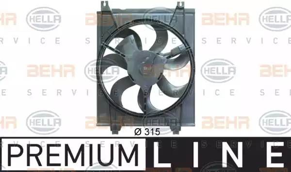 Вентилятор, конденсатор кондиционера 8EW 351 034-621 HELLA