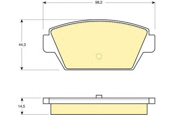 Комплект тормозных колодок, диско 6109459 GIRLING