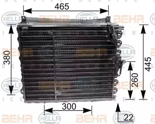 Конденсатор, кондиционер 8FC 351 035-191 HELLA