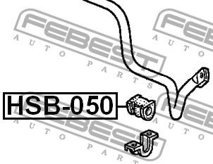 Втулка стабилизатора HSB-050 FEBEST