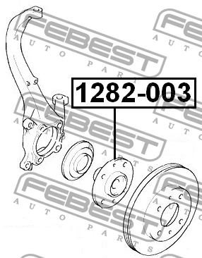 Ступица колеса 1282-003 FEBEST