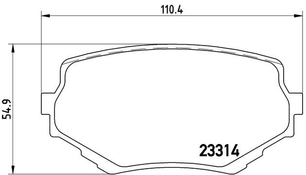Комплект тормозных колодок, диско P79009 BREMBO